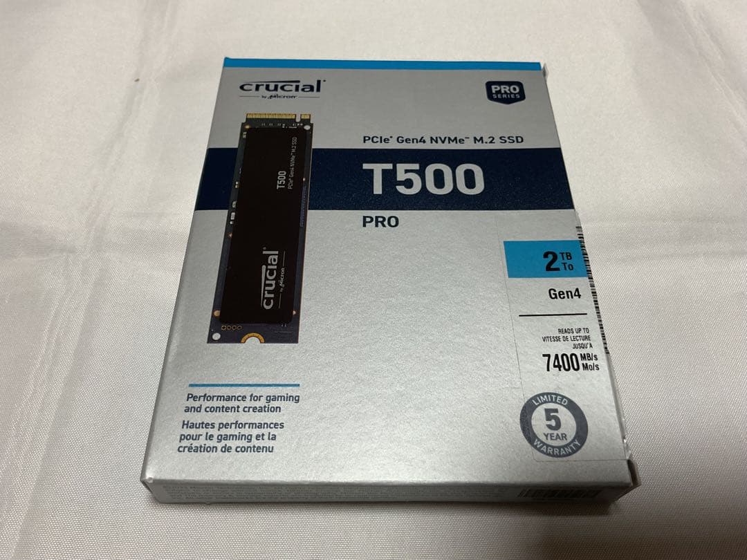 内蔵型SSD Crucial T500 2TB Gen4 NVMe M.2 SSD