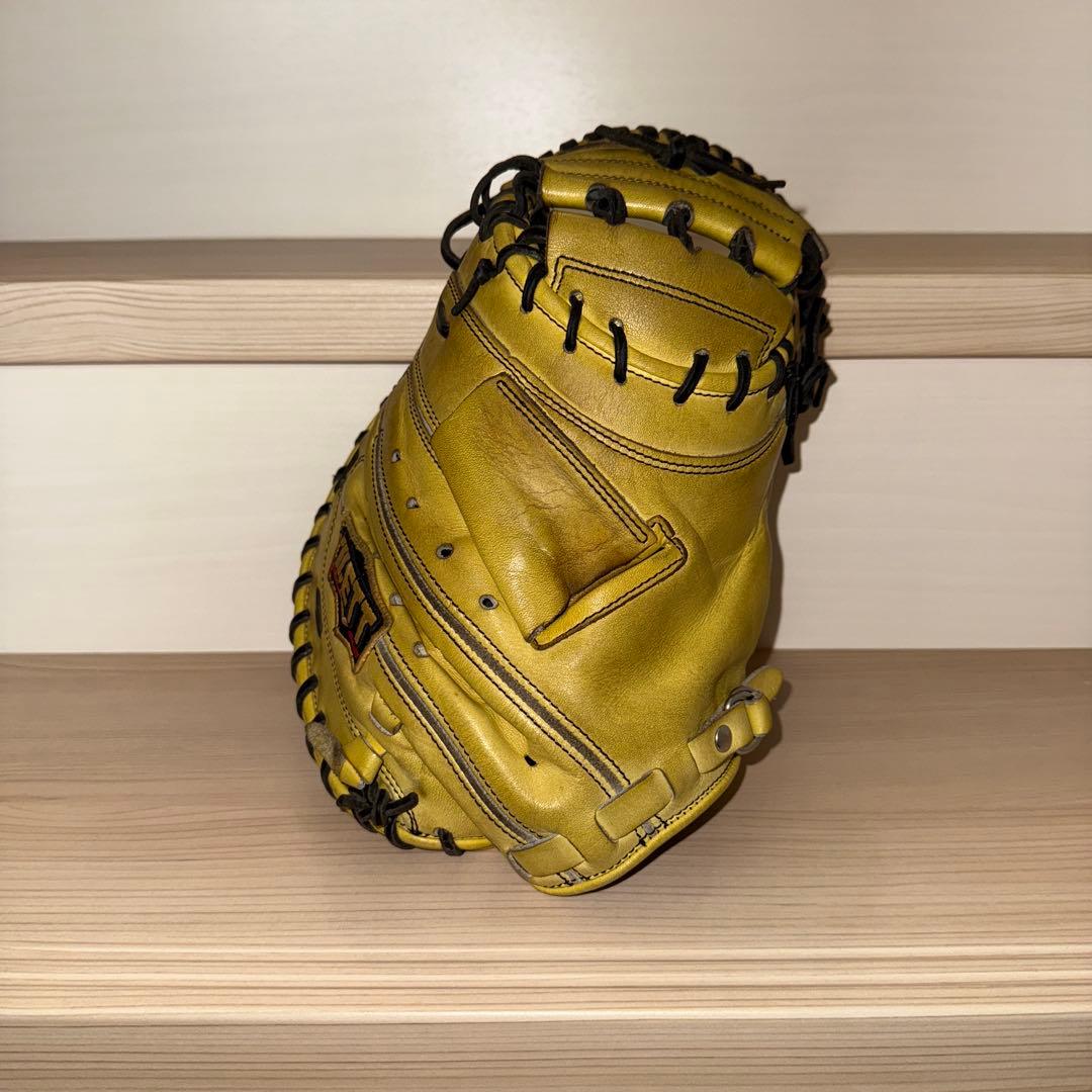 【ZETT / ゼット】硬式キャッチャーミット　イエロー