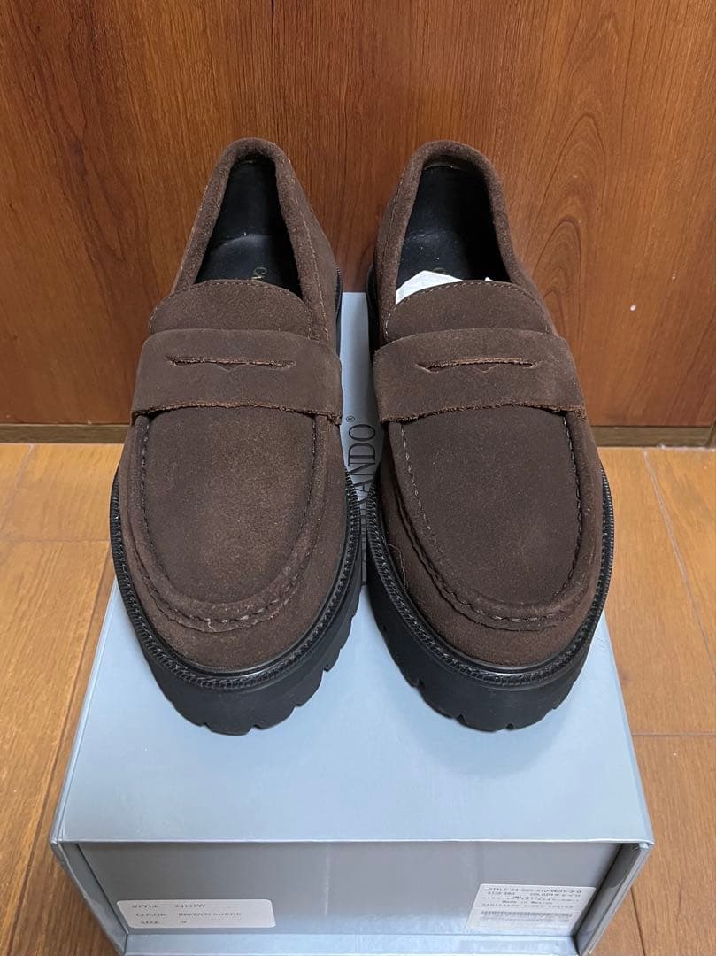 新品deuxieme classe別注 カミナンド スエードローファー 9