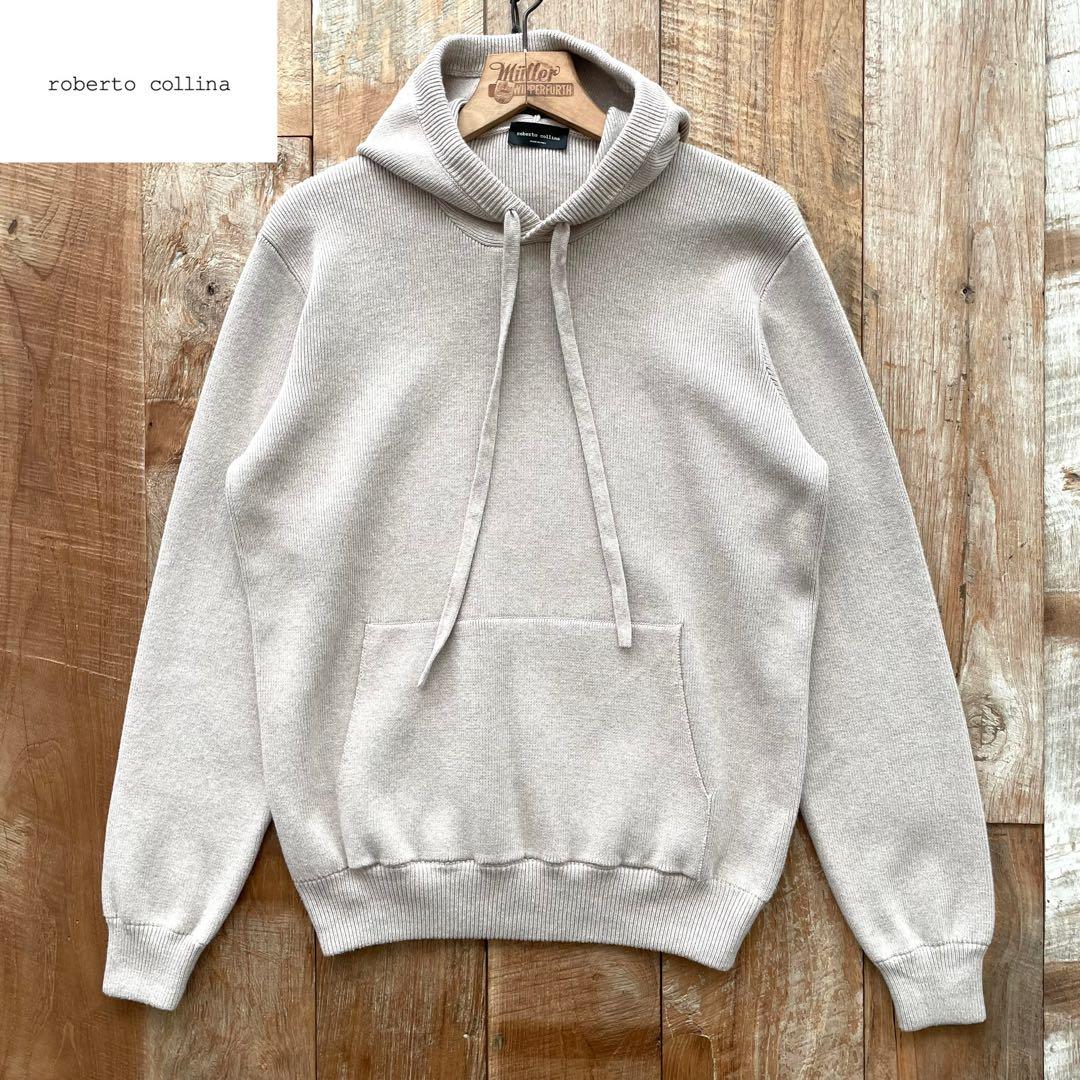 【極美品】roberto collina プルオーバー ニット パーカー 48