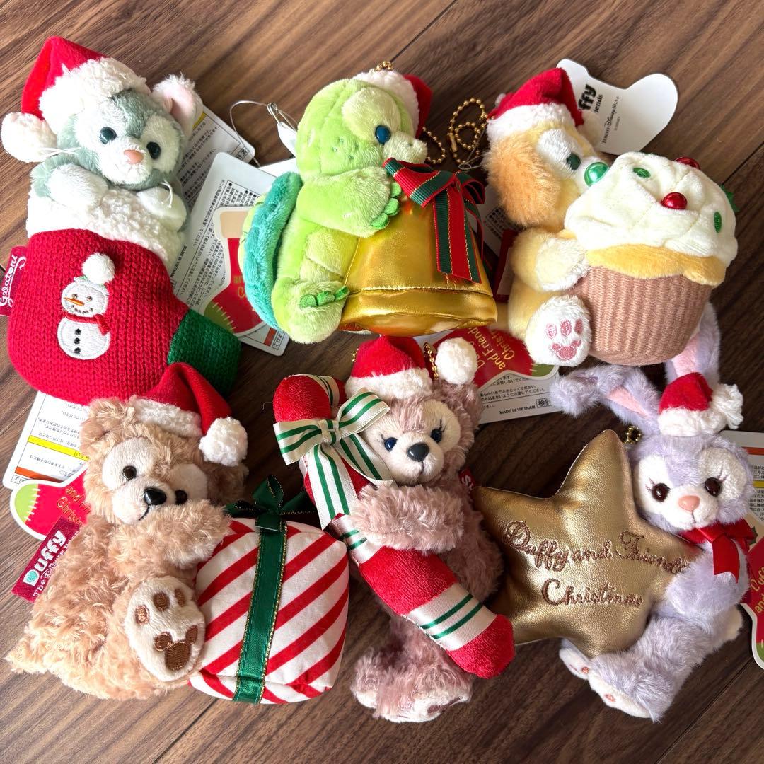 【新品】ディズニーシー　2021年クリスマス ぬいぐるみバッジ　6点セット