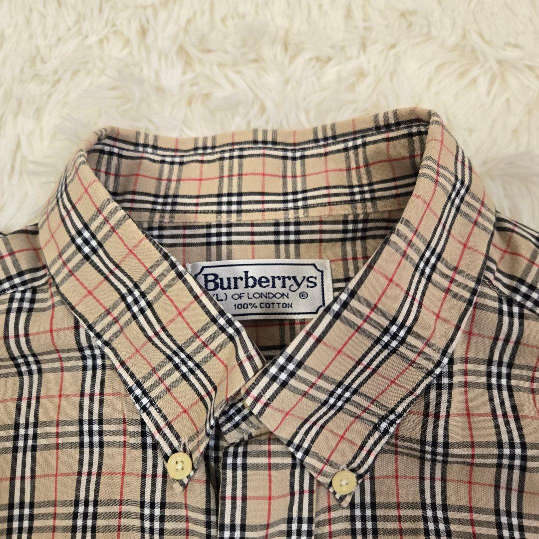 Burberrys バーバリーズ　ノバチェック　ホースロゴ　長袖シャツ　L