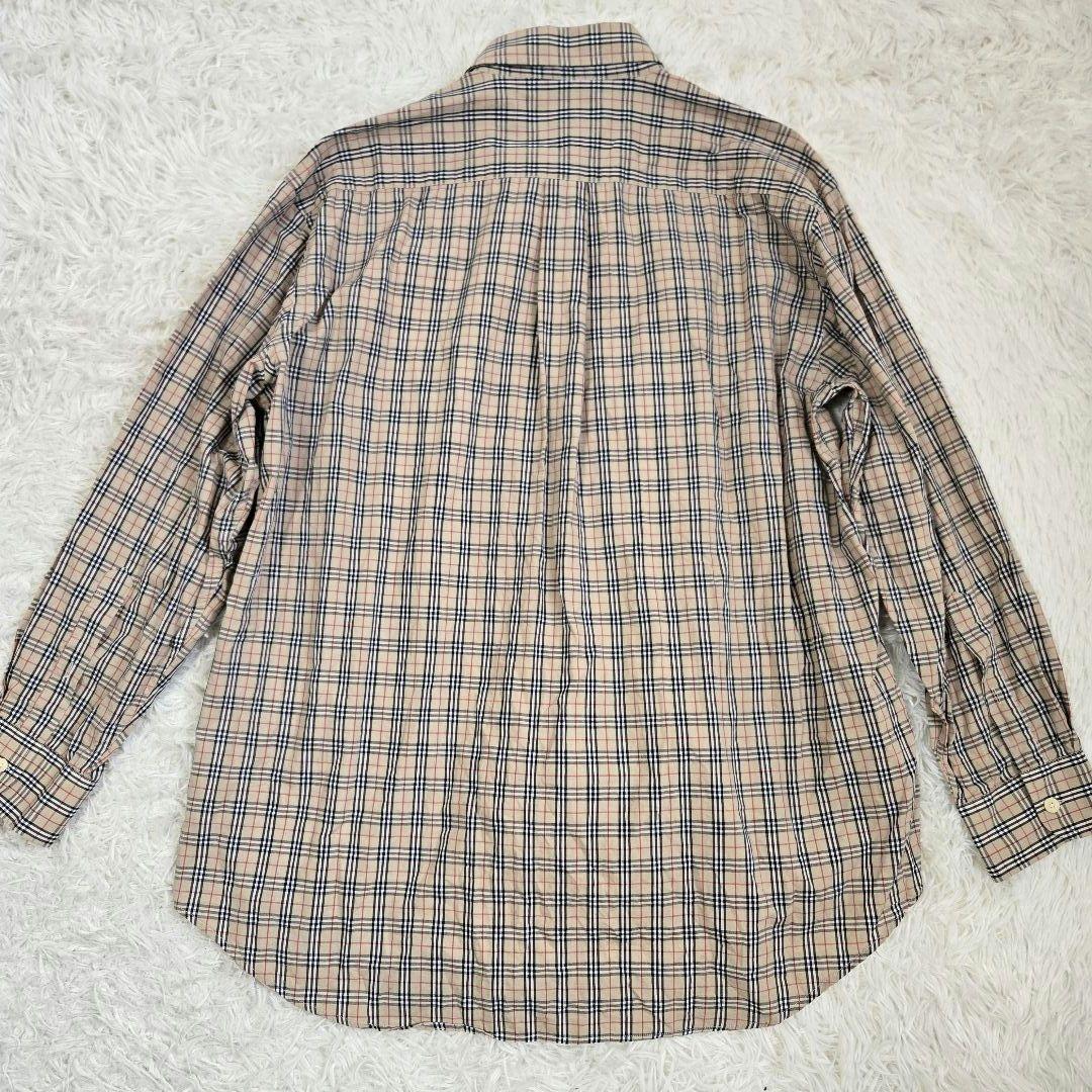 Burberrys バーバリーズ　ノバチェック　ホースロゴ　長袖シャツ　L