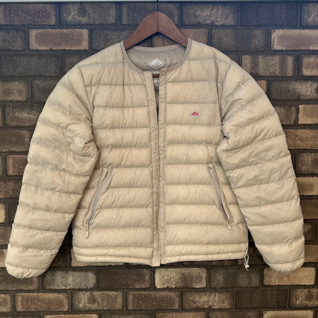 DANTON クルーネックインナーダウンジャケット