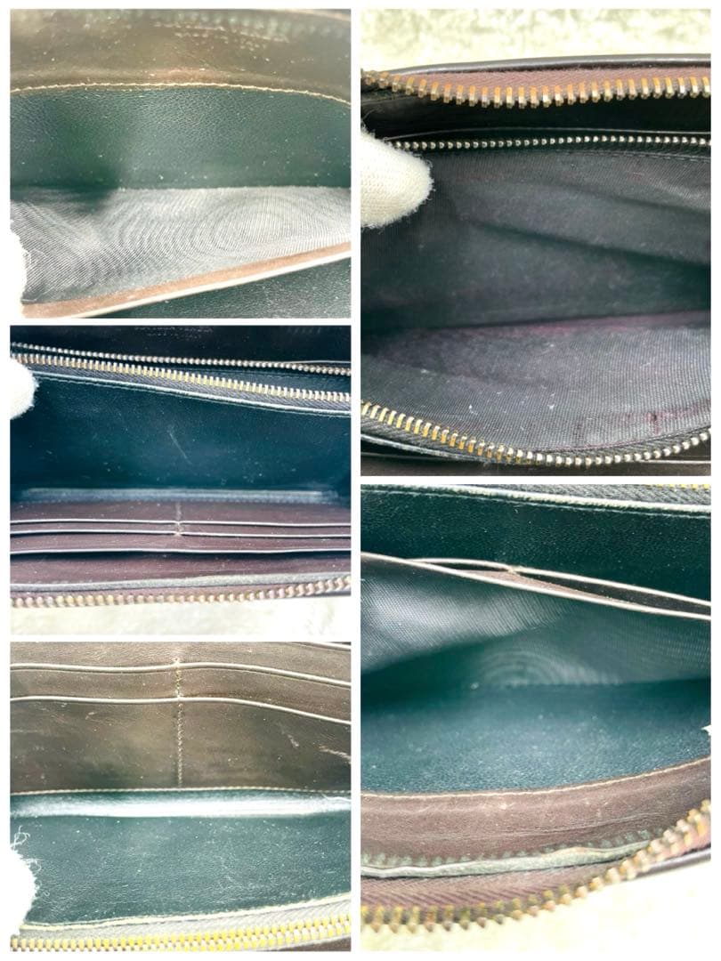 美品 希少 ボッテガヴェネタ 長財布 クロコダイル イントレチャート ブラウン