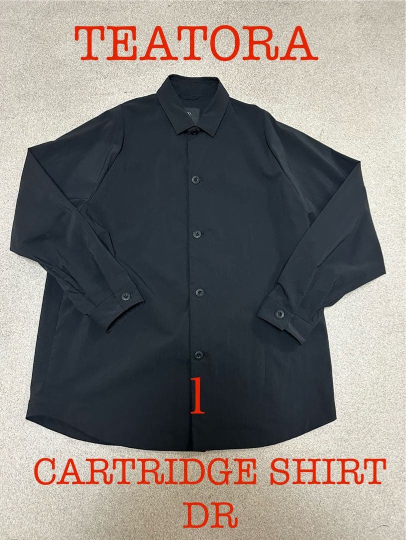 TEATORA CARTRIDGE SHIRT DR １ブラック　テアトラシャツ