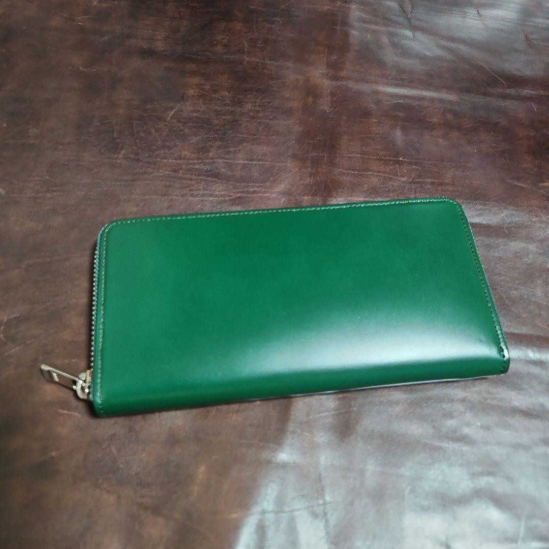 長札ラウンドファスナー財布　コードバン