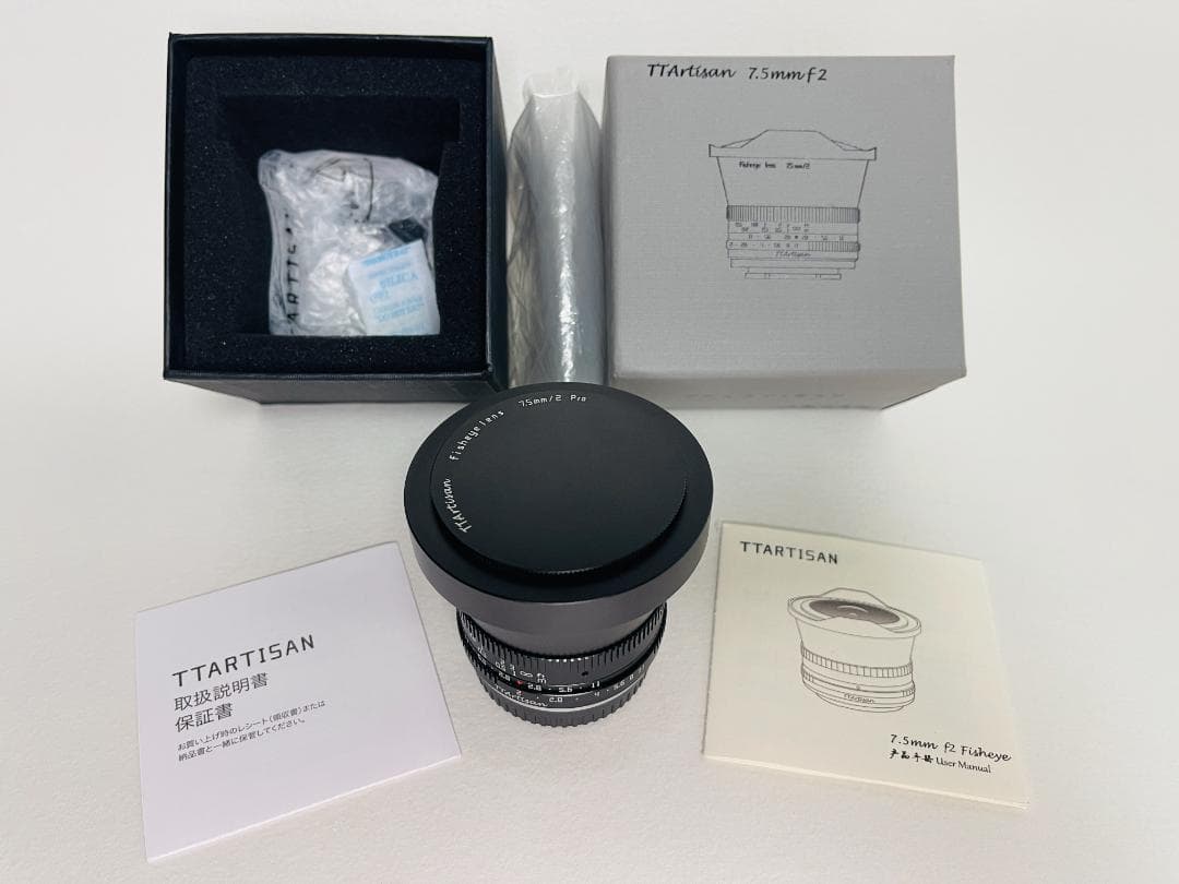 【新同品】 銘匠光学 TTArtisan 7.5mm f2 Fuji Xマウント