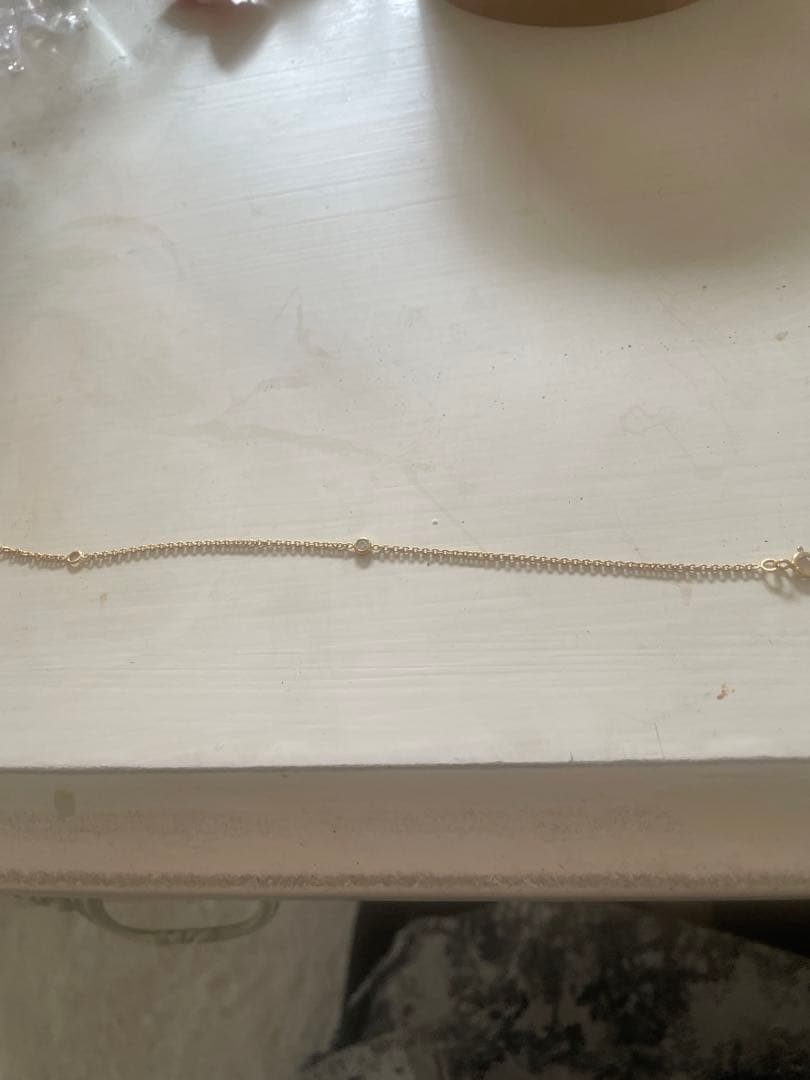 dior一粒ダイヤブレスレット