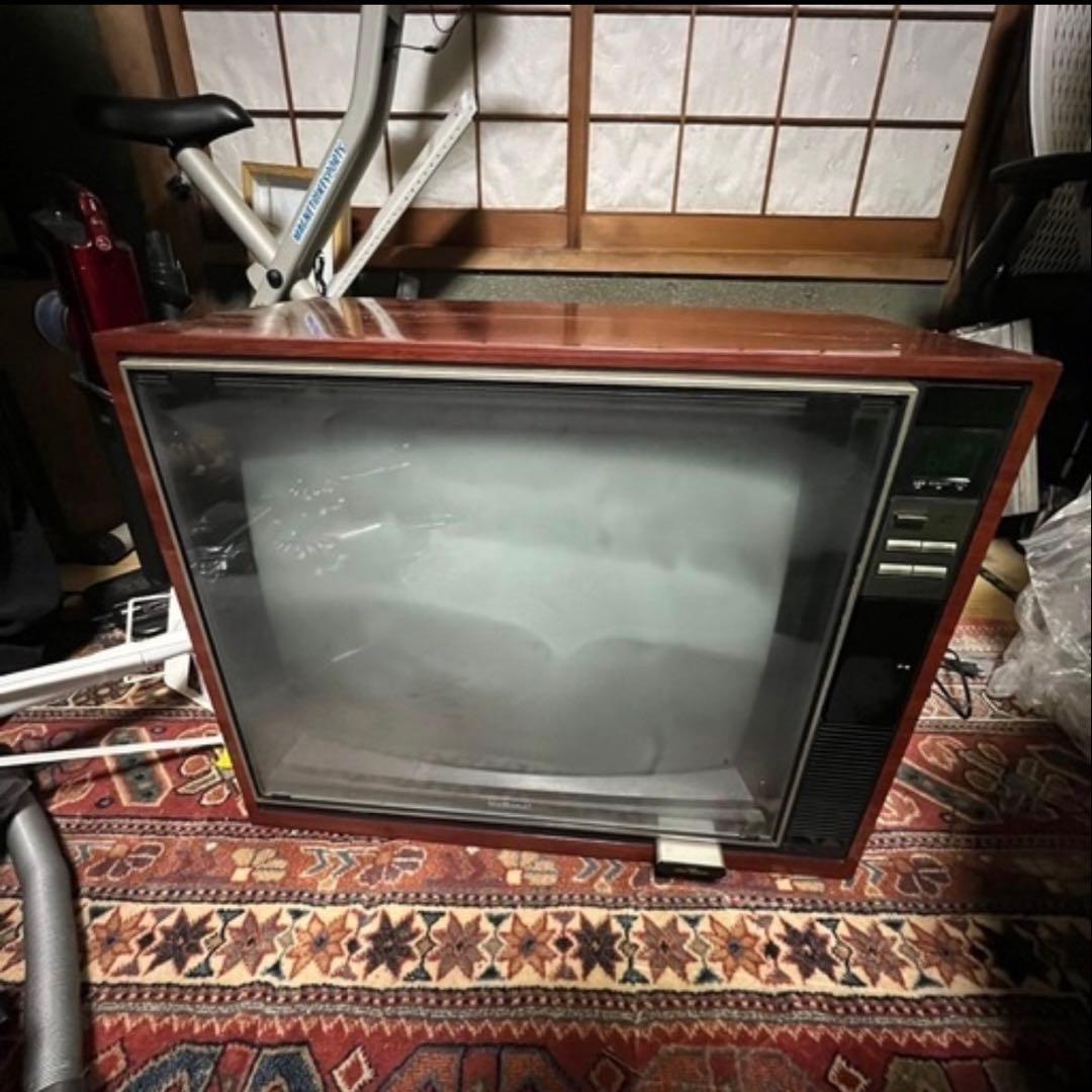 ナショナルカラートランジスターテレビ TH24-F2VR 当時物 昭和レトロ