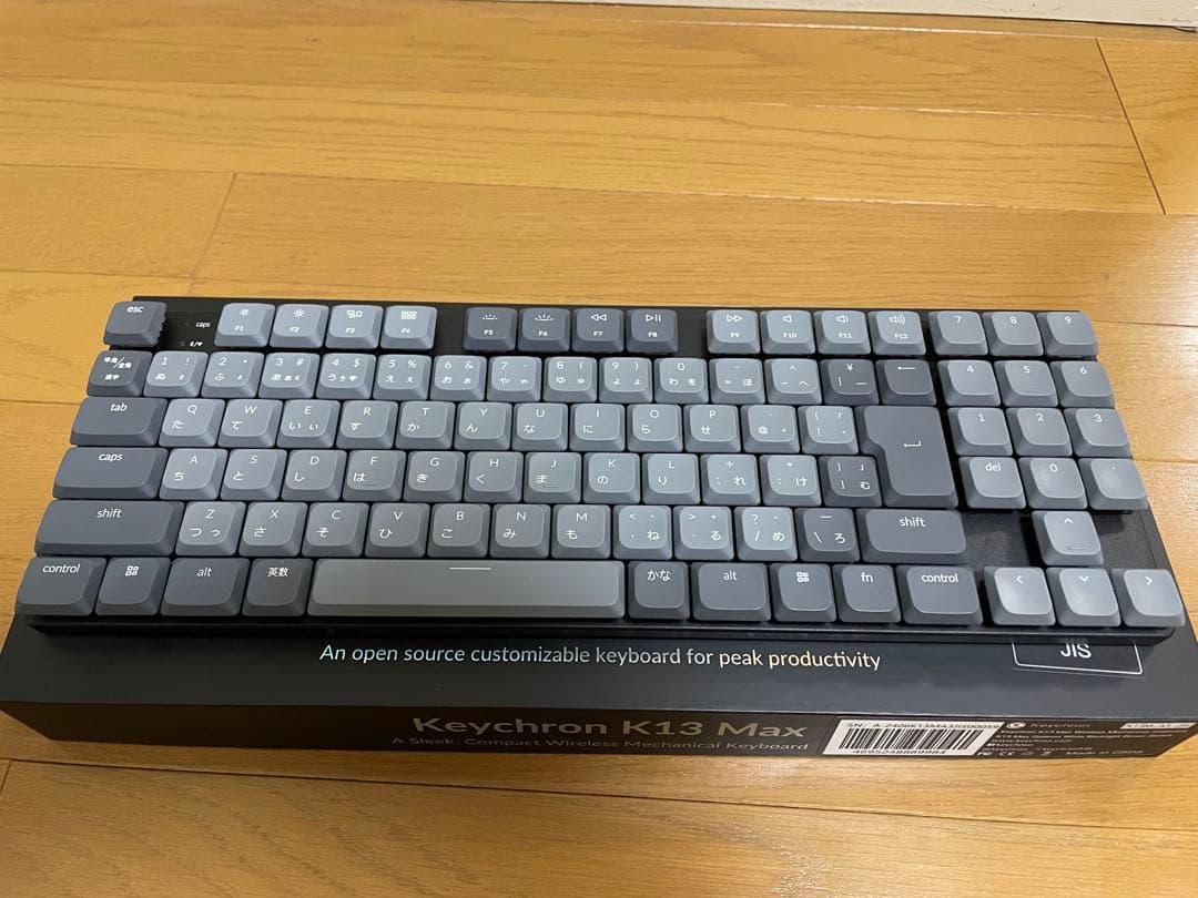keychron K13 MAX 茶軸 JIS配列 ホワイトLED