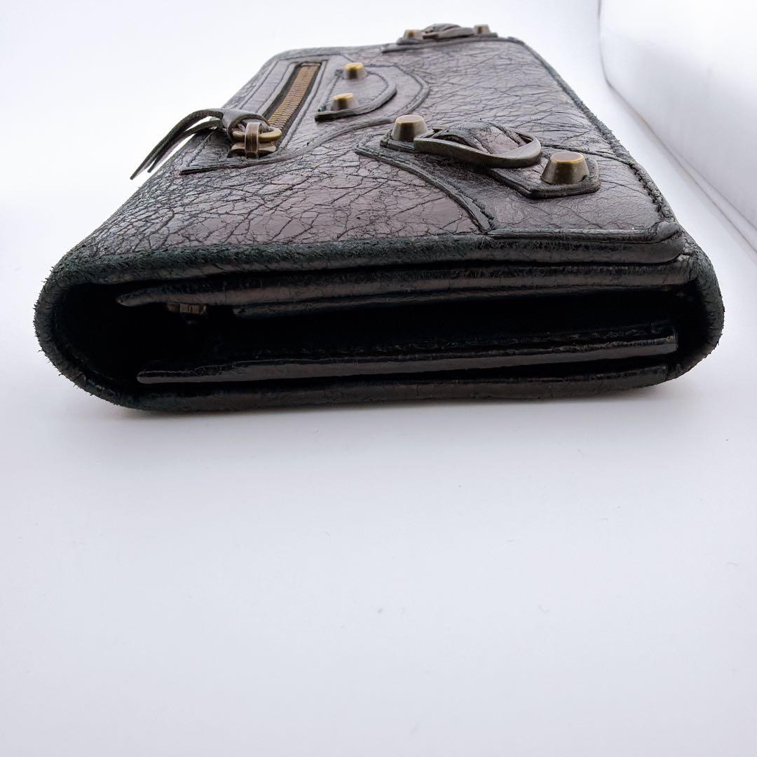 【バレンシアガ　クラシック コンチネンタル 長財布 ブラック レザー】