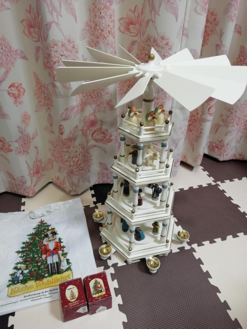ケーテウォルファルト クリスマスピラミッド ドイツ 木製 4段 希少 ギミック