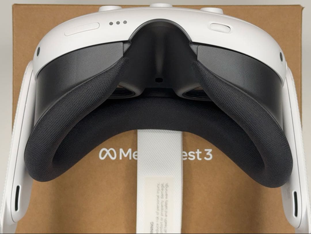  Quest 3 4K 512GB ヘッドセット(ホワイト) 付属品付き