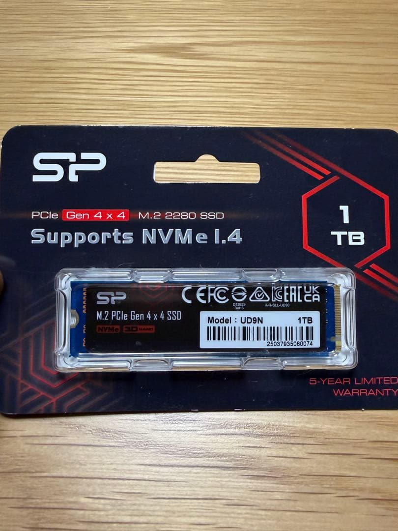 シリコンパワー SSD 1TB M.2 2280 PCIe4.0×4 NVMe
