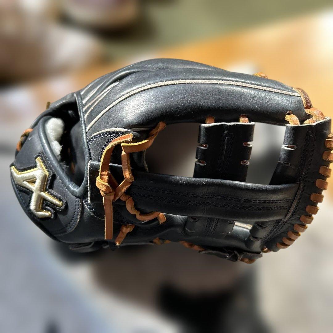 ジップ ATOMS 硬式 グローブ 黒 コユニ グラブ