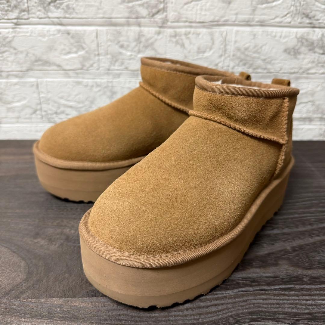 UGG クラシック ウルトラミニ プラットフォーム 23cm チェスナット　厚底