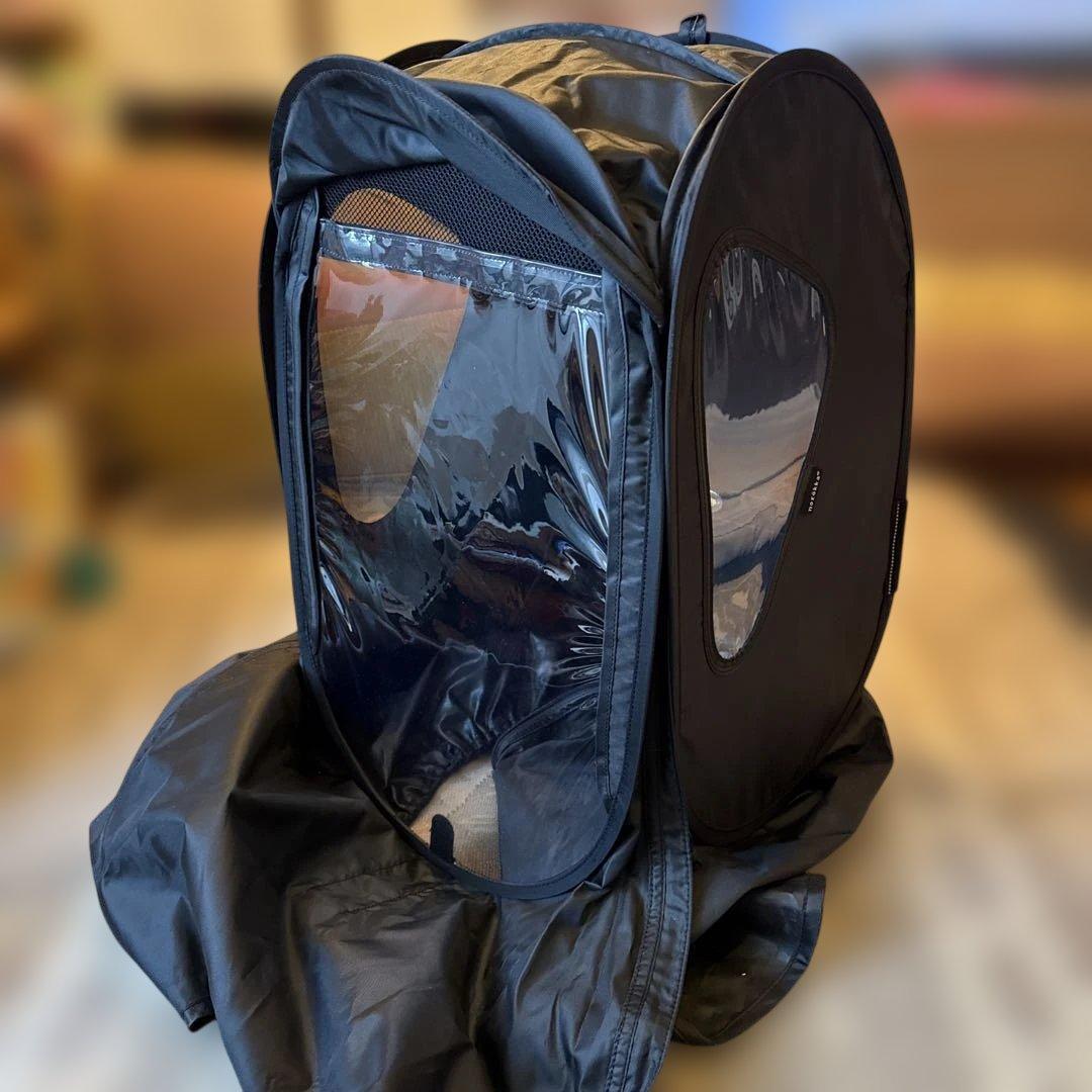 【美品】norokka ノロッカ自転車 子供乗せ レインカバー　後ろ