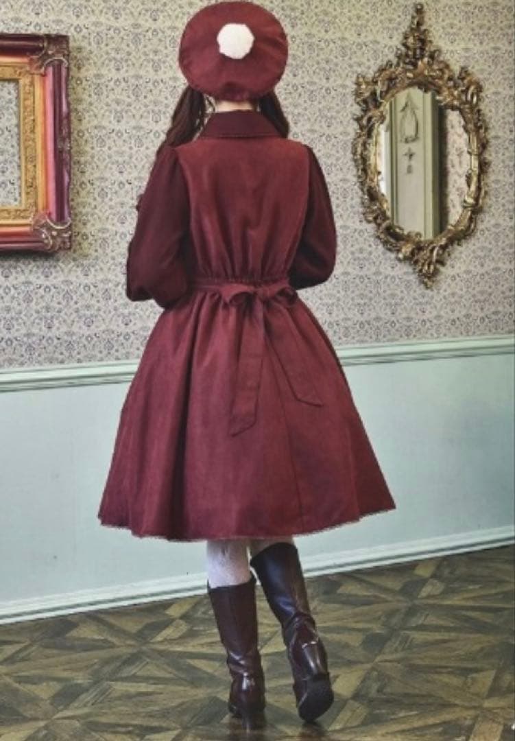 しまむら×くる実　ノエルドメモワール　配色リボンタイ ワンピース