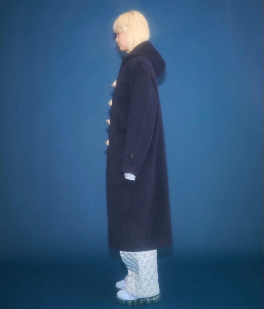 FEKETE ネイビー ダッフルコート Mサイズ