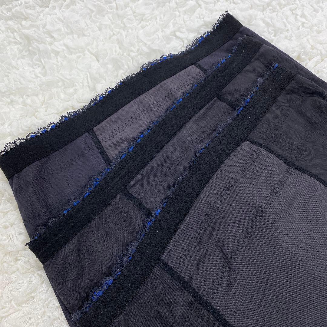 マルコ 補正下着 ロングガードル L-70 3枚 カーヴィシャス ブラック 黒