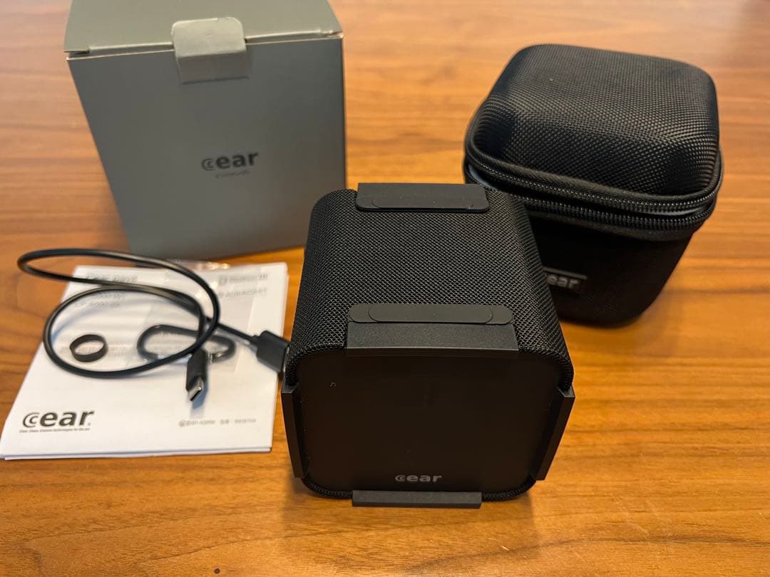 【美品】シーイヤーパヴェ Cear pavé ワイヤレススピーカー ブラック