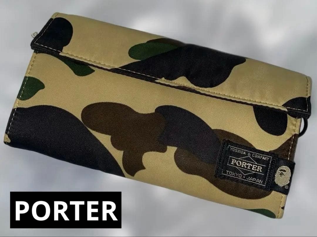 PORTER/エイプ/限定/BAPE/コラボ/財布/迷彩/吉田カバン/別注/良品