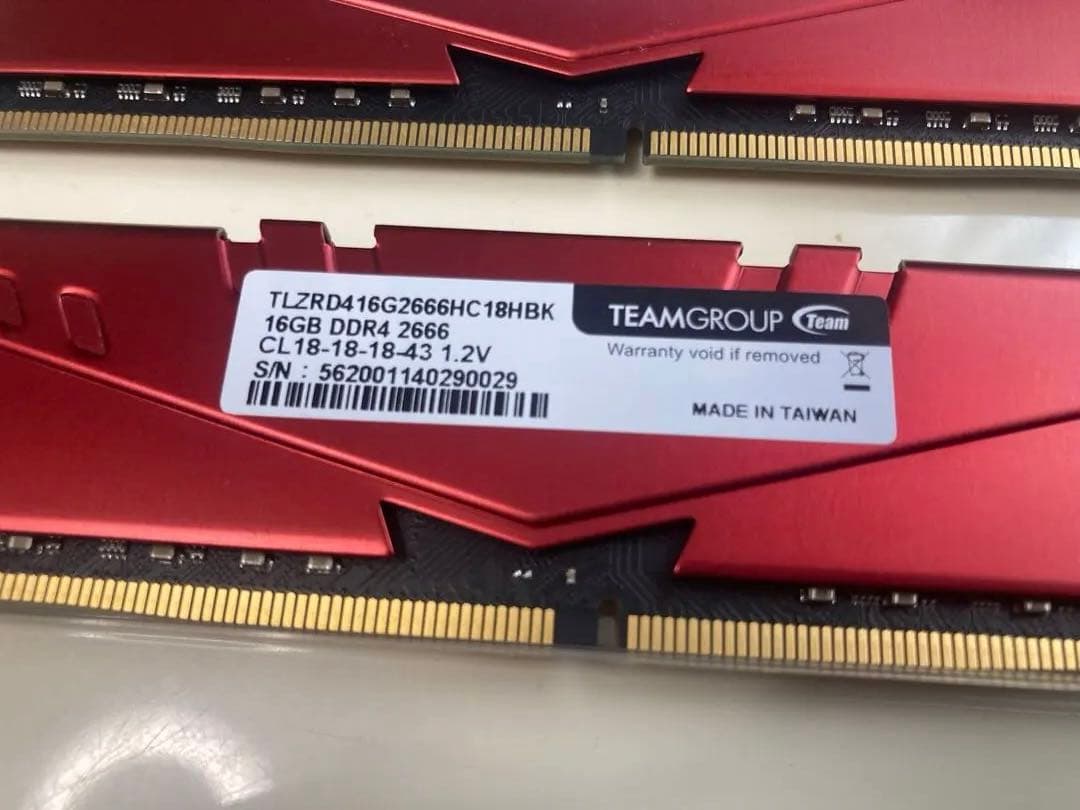 TEAMGROUP VULCAN Z 16GB×2 DDR4 メモリー