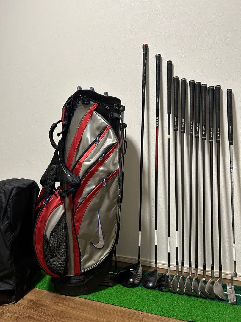 最終値引き！！【NIKE】　ゴルフクラブセット　スタンド型キャディバッグ