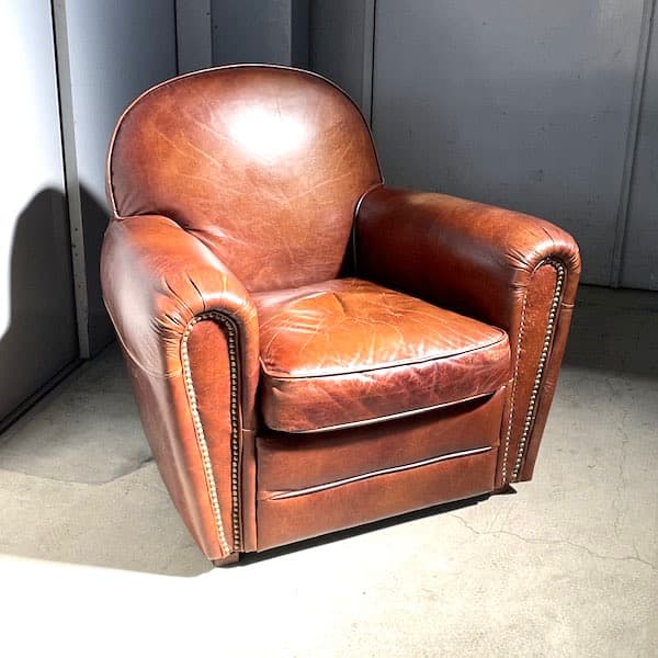 HALO 一人掛けソファ　１Pソファ　キャメル　本革レザー　アスプルンド