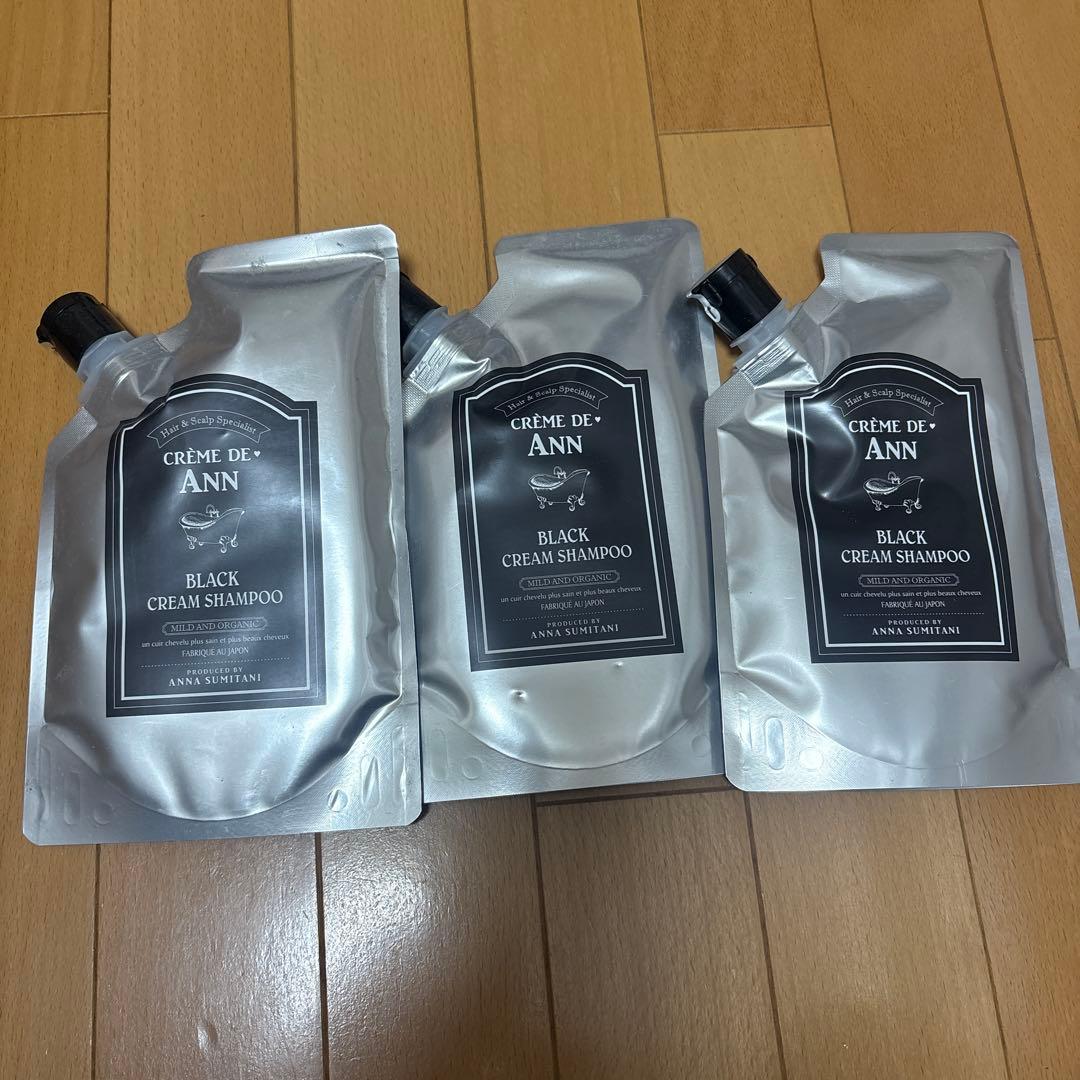 CREME DE ANN BLACK CREAM SHAMPOO 3個セット