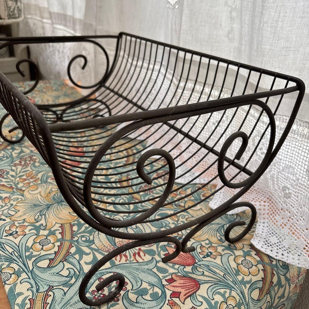 【レア】フランス　アンティーク　アイアンディッシュラック