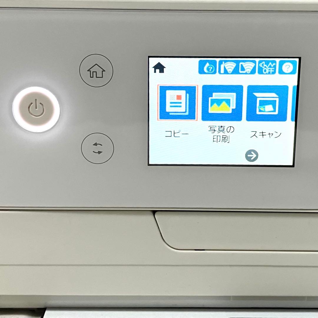 エプソン カラリオ プリンター インクジェット複合機 EP-812A ホワイト