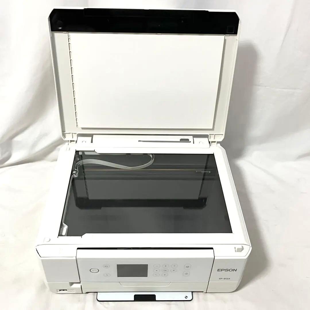 エプソン カラリオ プリンター インクジェット複合機 EP-812A ホワイト