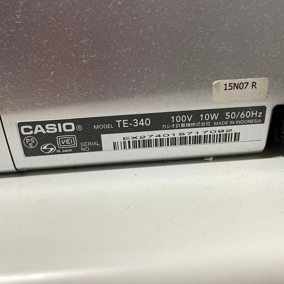 CASIO カシオ 電子レジスター TE-340 鍵付き 動作良好