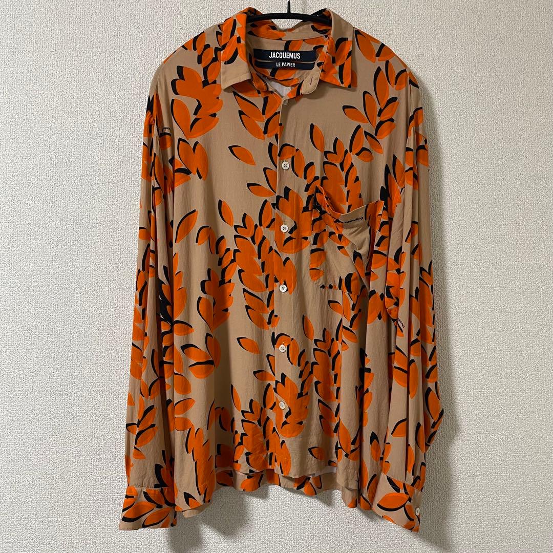 JACQUEMUS ジャックムス ビスコース レーヨン 総柄 長袖 シャツ
