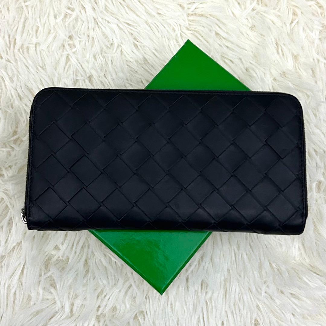 ［美品］RFID内蔵 BOTTEGA VENETA イントレチャート 長財布