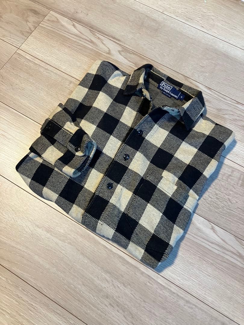 90s Polo by Ralph Lauren ブロックチェック ネルシャツ