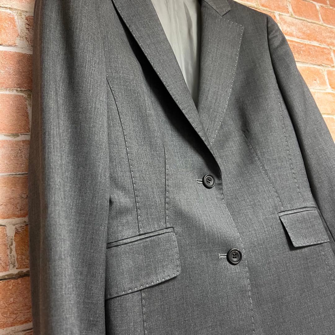 (未使用品)ロペ　パンツスーツセットアップ　イタリア製高級ウール生地　グレー　M