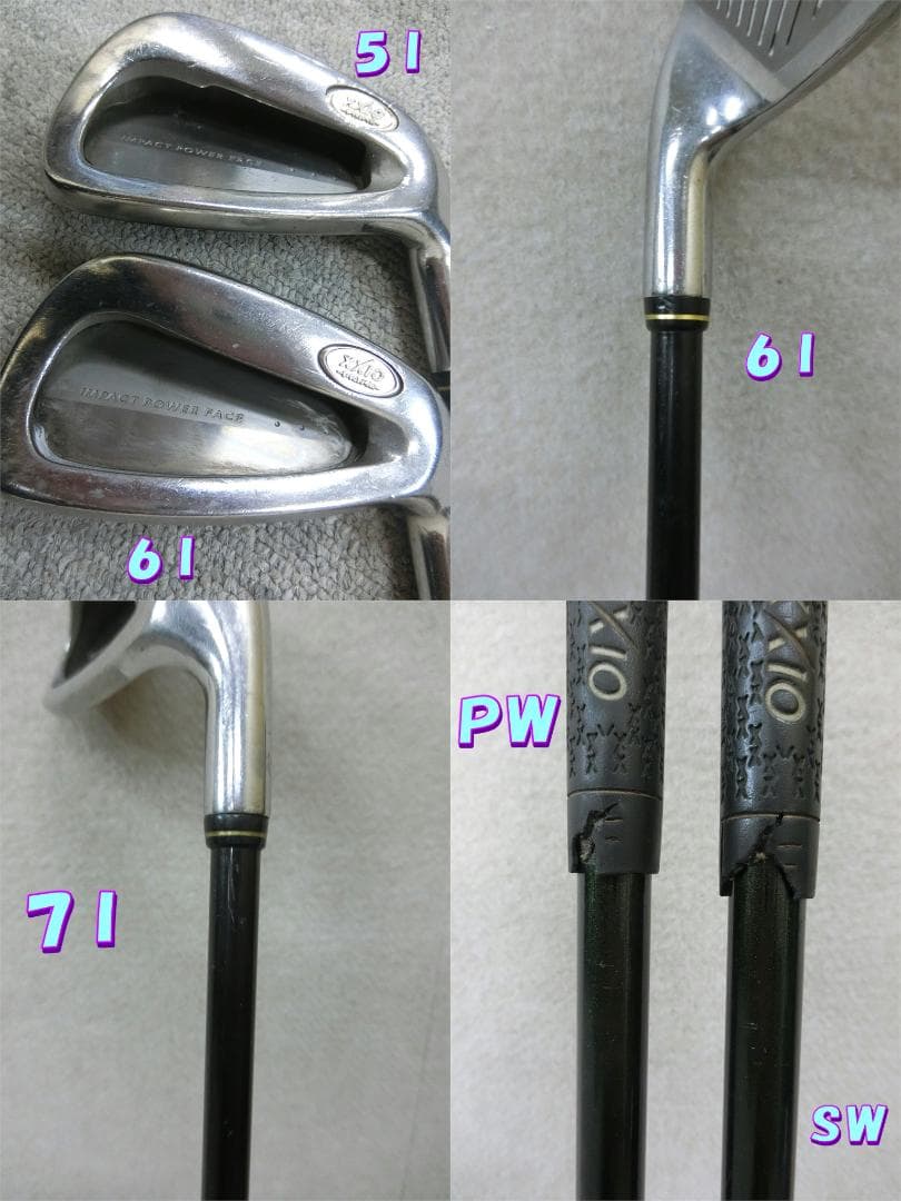 b663 初心者歓迎 ゼクシオ 等メンズゴルフ１３本セット※Ｄｒ２本入り