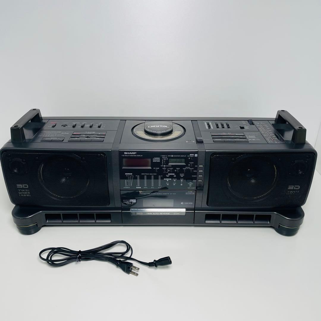 SHARP QT-73CD-GY コンパクトディスク ステレオダブルカセット