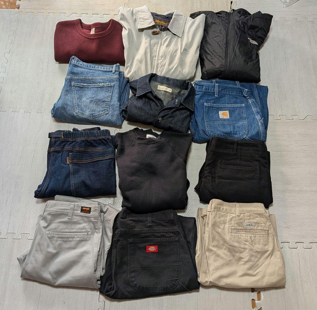 洋服まとめ売り　Carhartt　ノース・フェイスなど