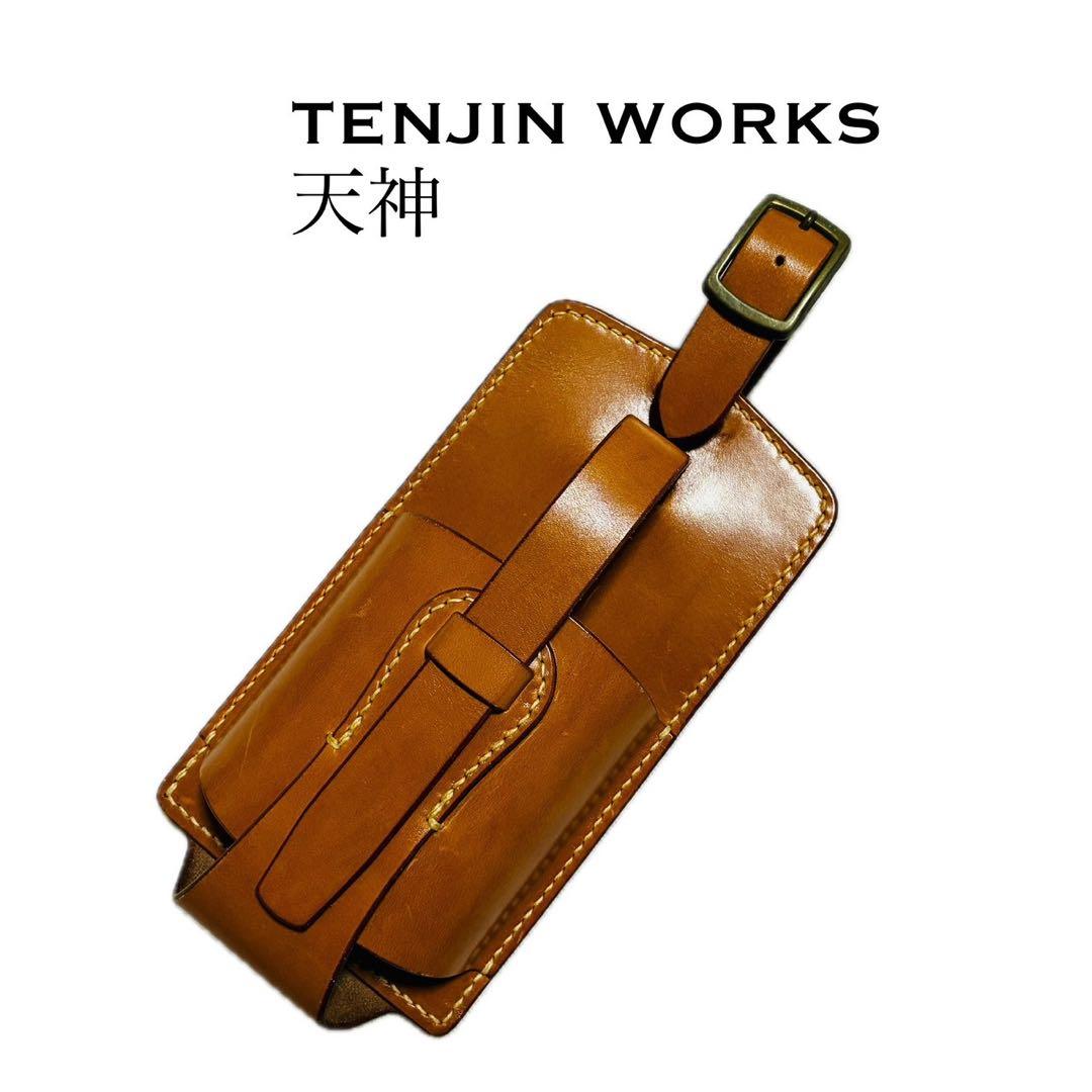 【美品】天神ワークス　TENJIN ウォレットホルダー　ケース　タン