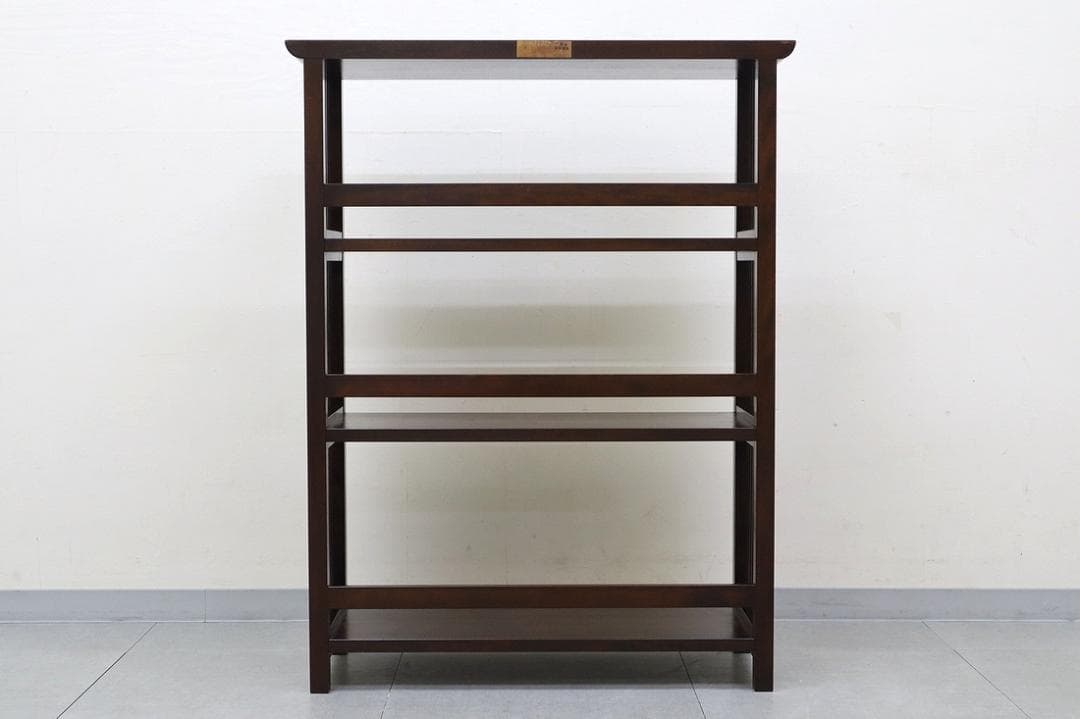 松本民芸家具 117型 書棚 本棚 飾り棚 棚 シェルフ 格子 水目桜 無垢材