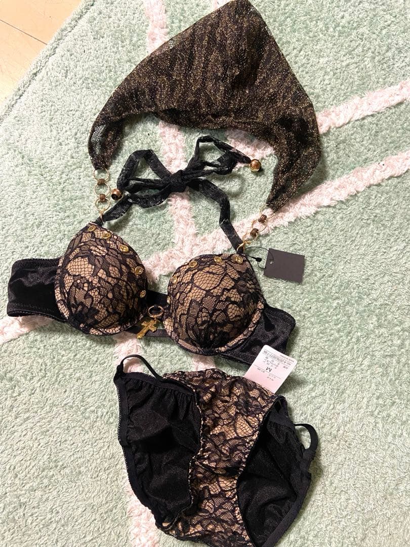 フード　レース　平成　00s ギャル　y2k dia ビジュー　ガルラ　ゼブラ