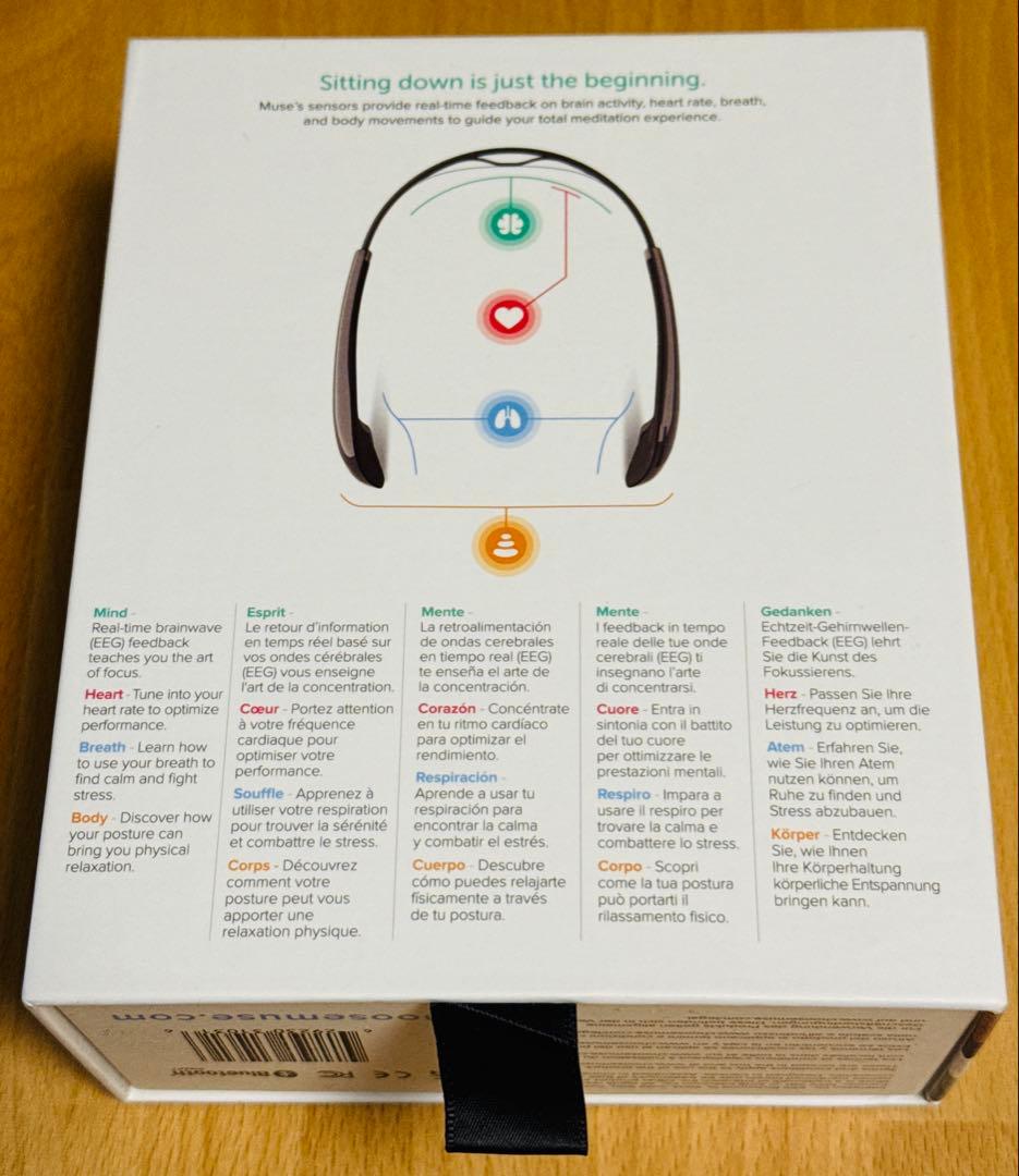 脳波デバイス Muse2【日本語マニュアル・キャリングケース付き】