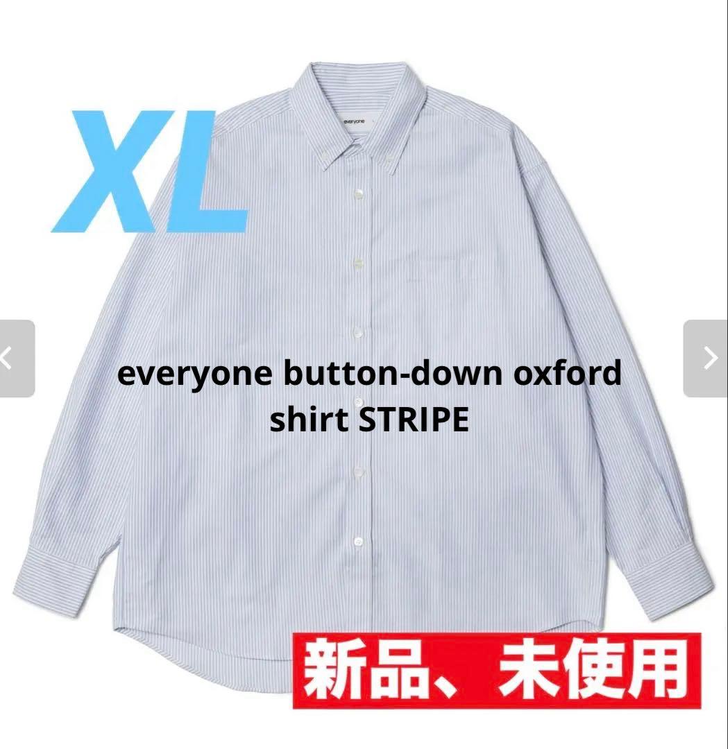 トップス everyone button-down oxford shirt STRIPE