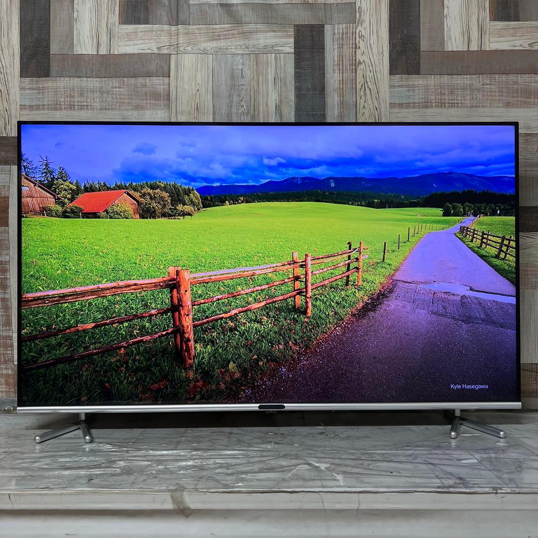 全国送料込❣️グリーンハウス50型4K液晶テレビ最新LSIベゼルレス新品リモ