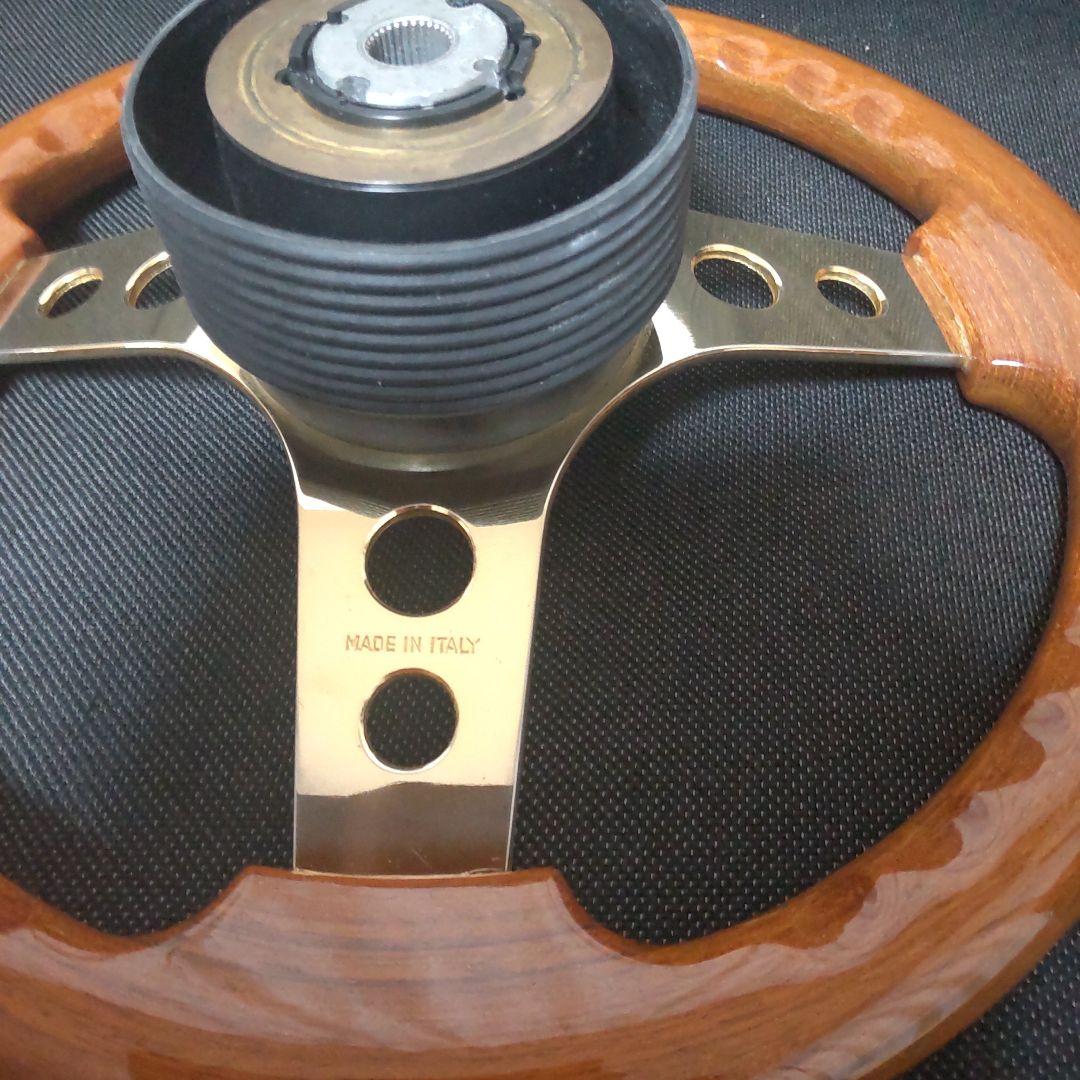 O.B.A. ステアリングホイール イタリア製…メッキはゴールド