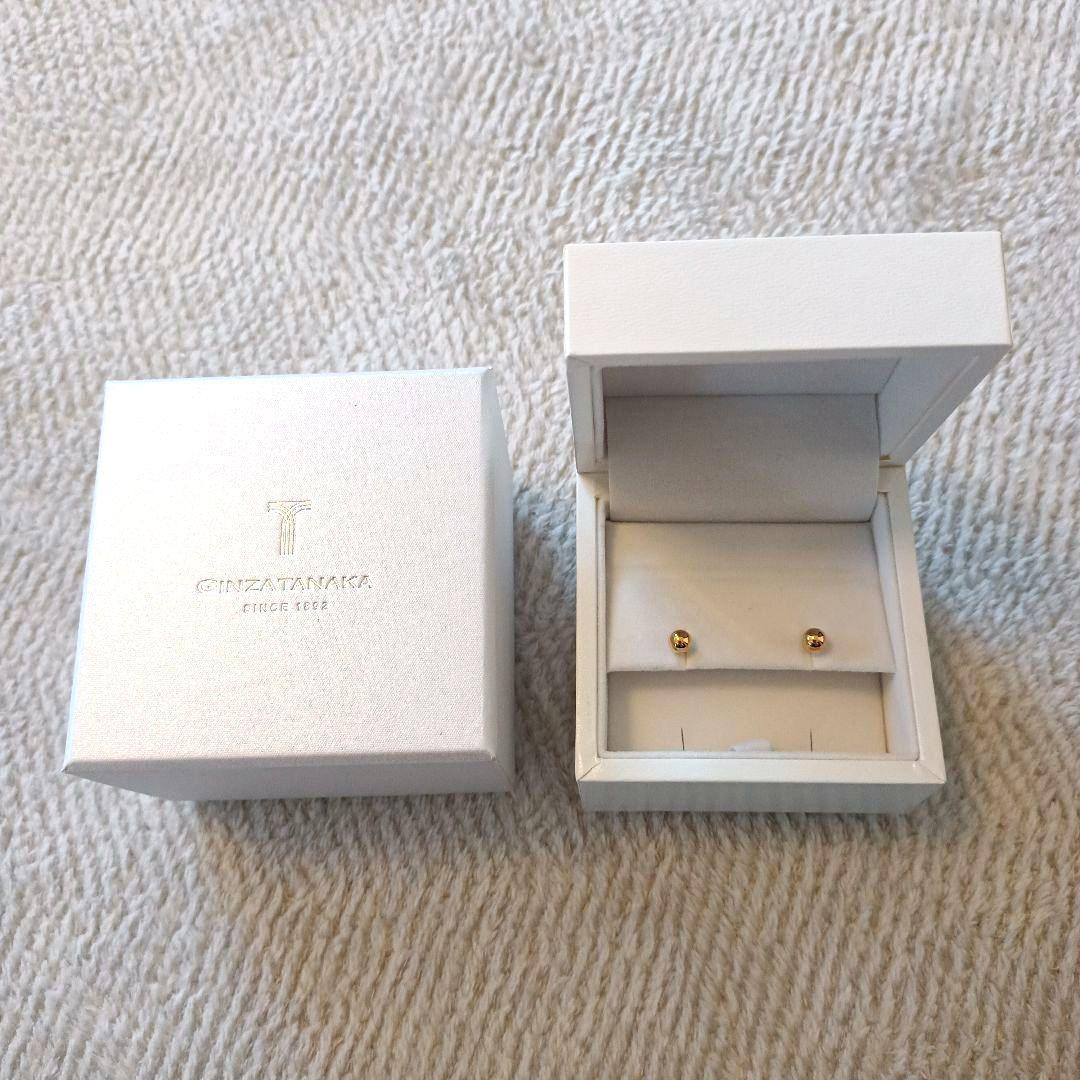 【こちえ】K18 ゴールドピアス（5mm）ギンザタナカ